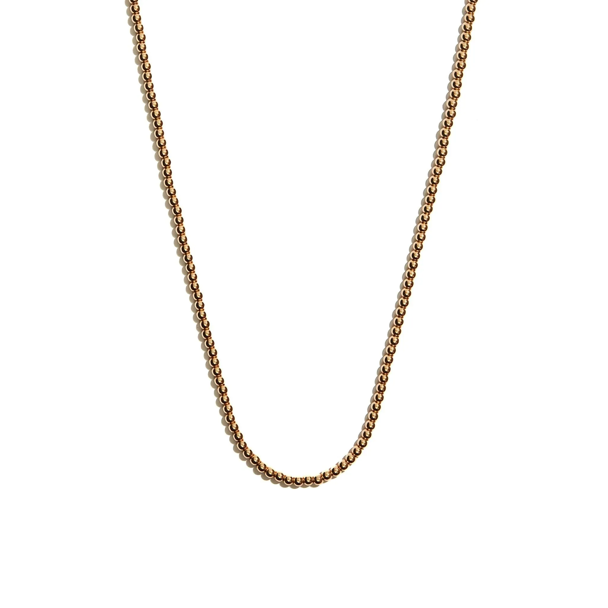 14ct Yellow Gold Beads Necklace