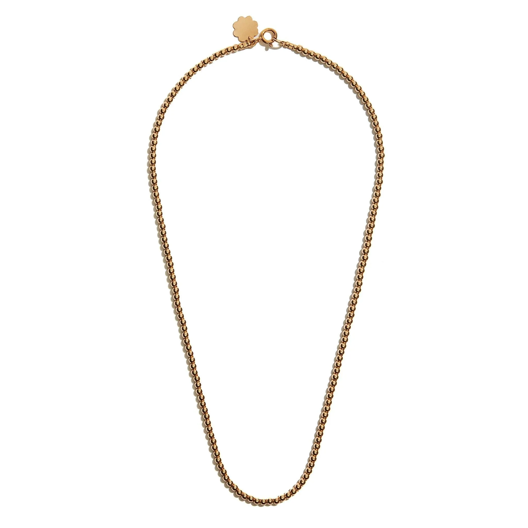 14ct Yellow Gold Beads Necklace
