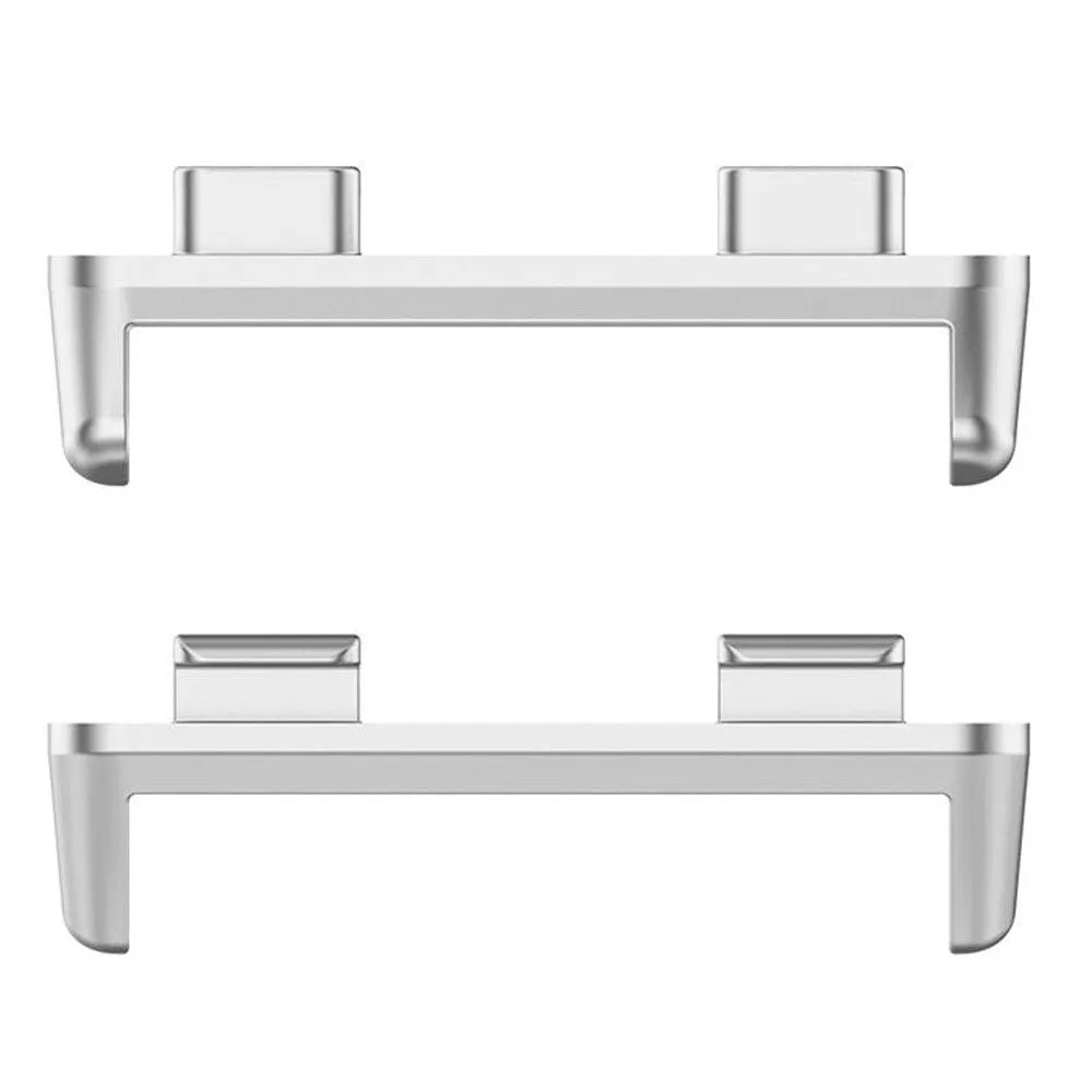 1Pair Oppo Watch 2 (42mm) stainless steel watch strap adapter - Silver