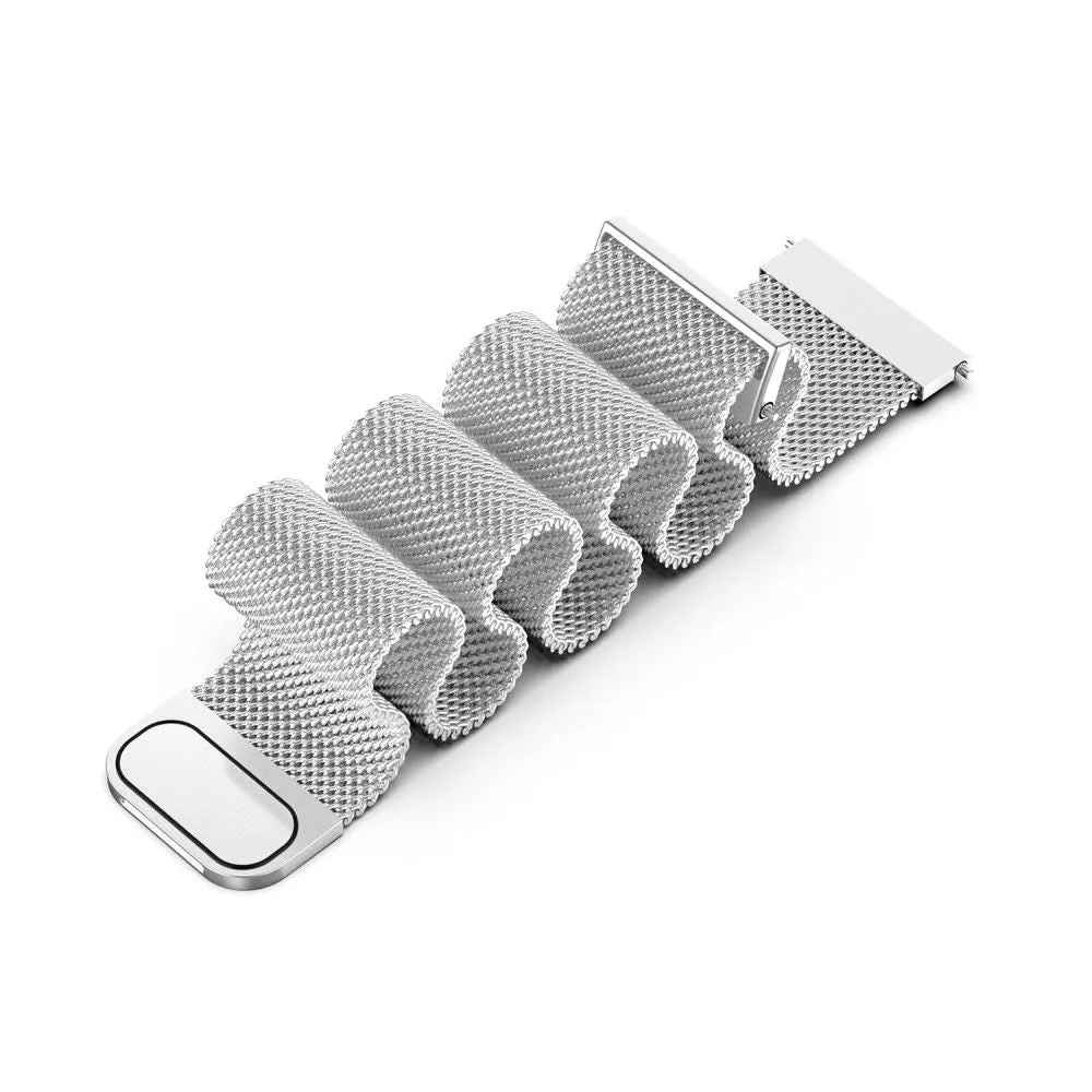 20mm Universal milanese stainless steel watch strap - Silver