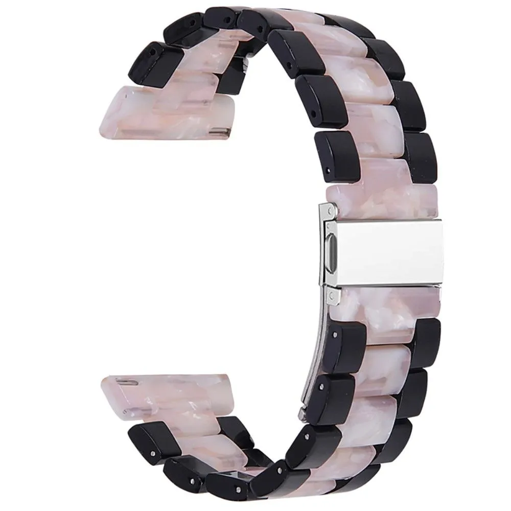 22mm Huawei Watch GT 2e / MagicWatch 2 46mm color splice resin watch strap - Black / Pink