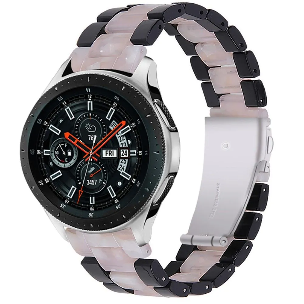 22mm Huawei Watch GT 2e / MagicWatch 2 46mm color splice resin watch strap - Black / Pink