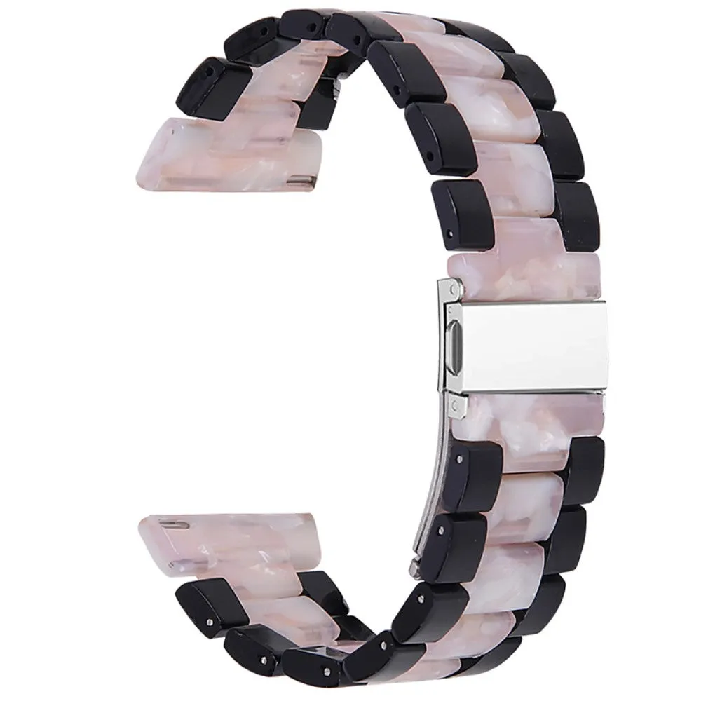 22mm Huawei Watch GT 2e / MagicWatch 2 46mm color splice resin watch strap - Black / Pink