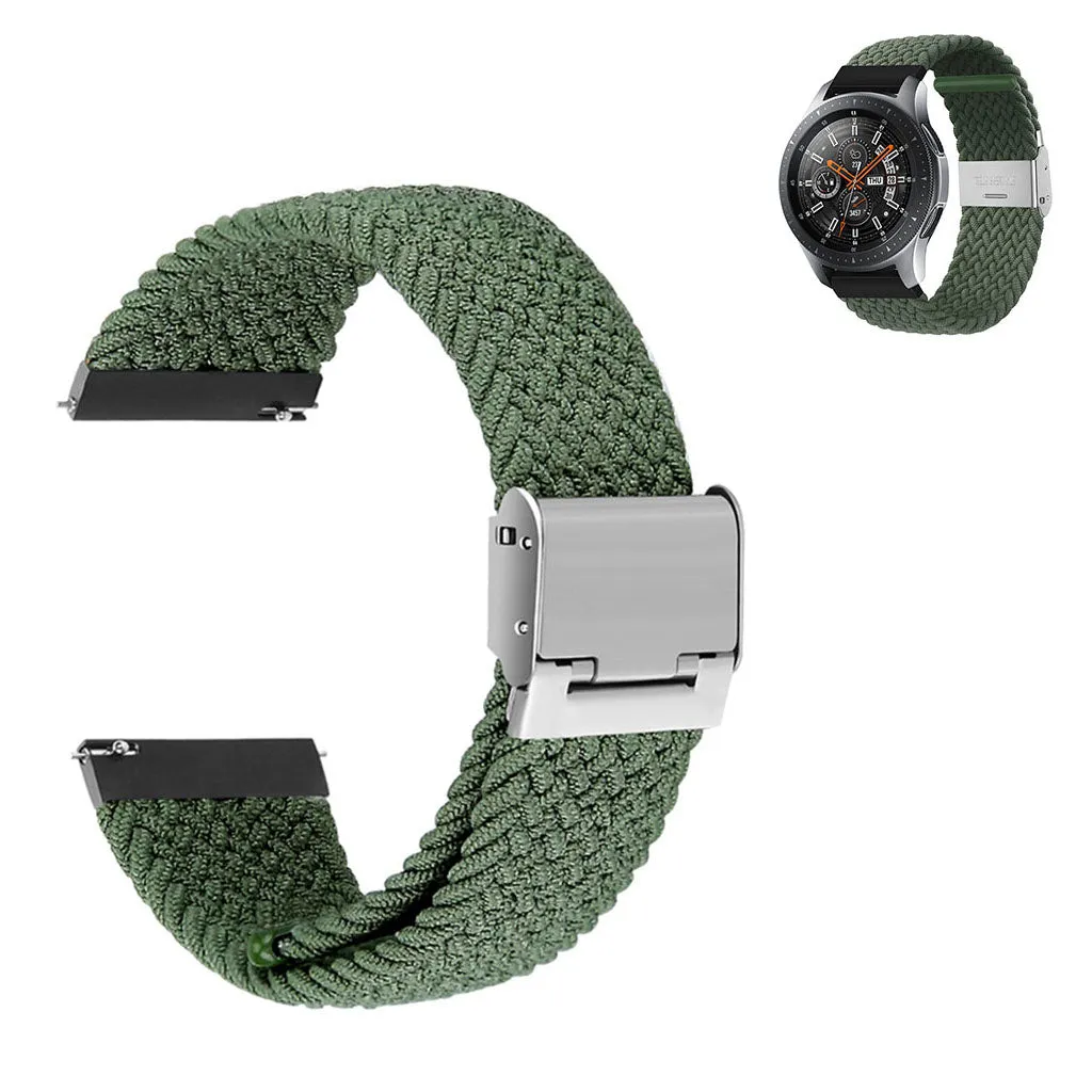 22mm Universal elastic nylon watch strap - Green