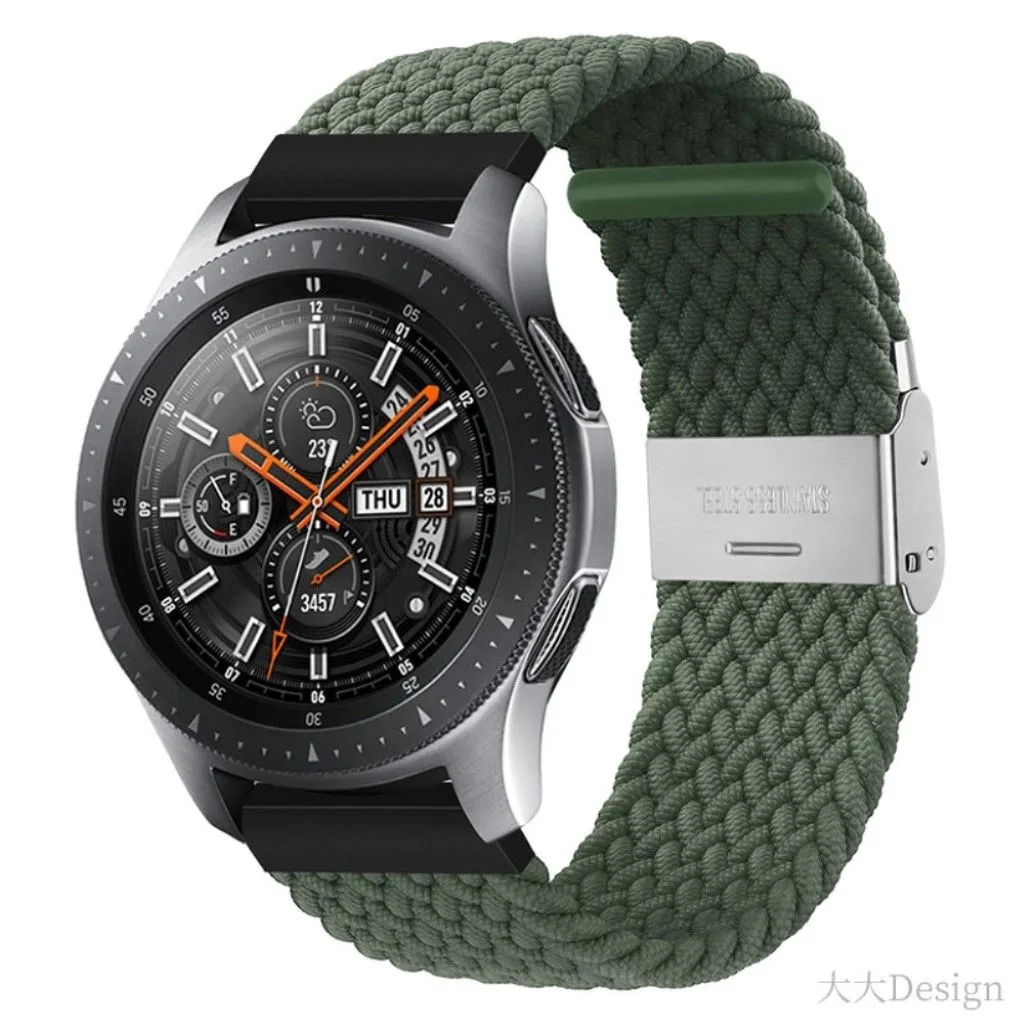 22mm Universal elastic nylon watch strap - Green