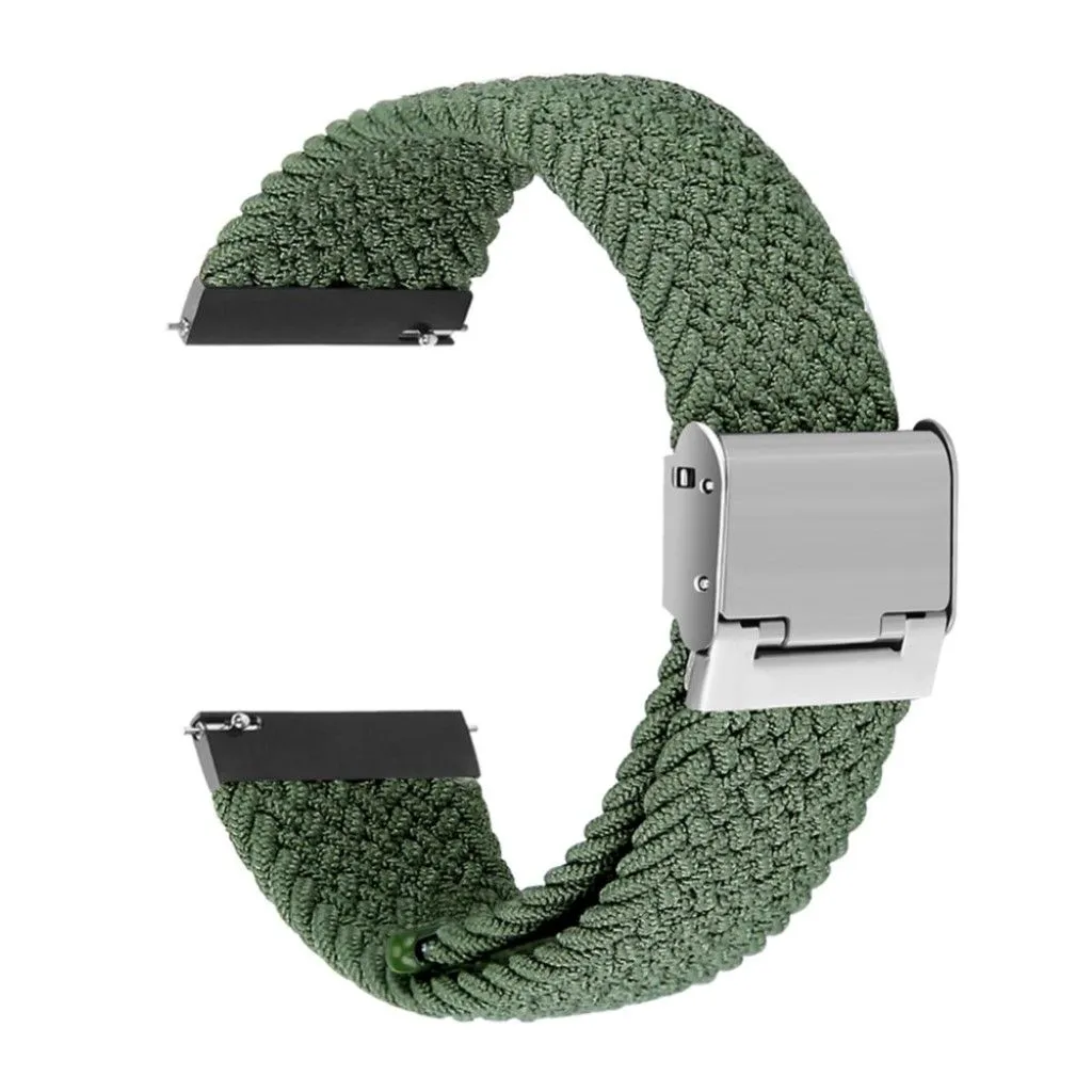 22mm Universal elastic nylon watch strap - Green
