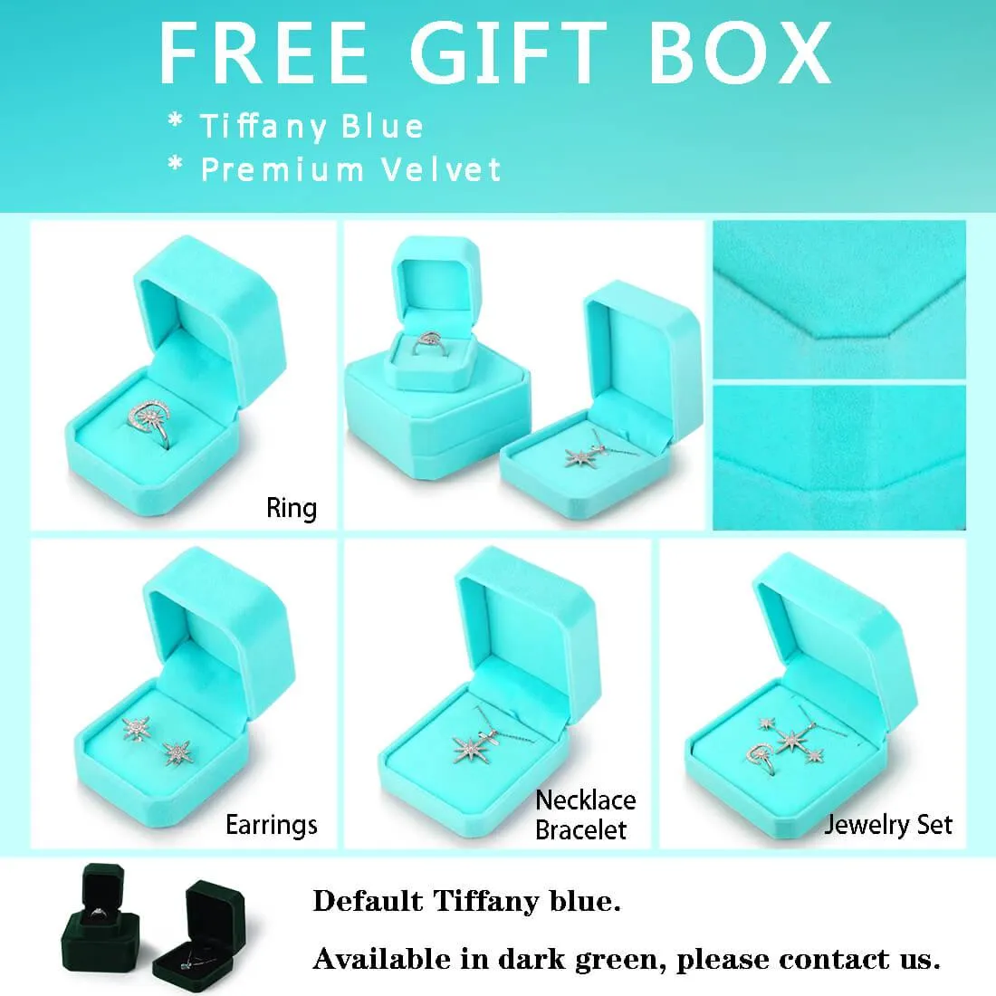 3D Cube Birthstone November Citrine Necklace Pendant Women Girls Jewelry Birthday Gift Sterling Silver