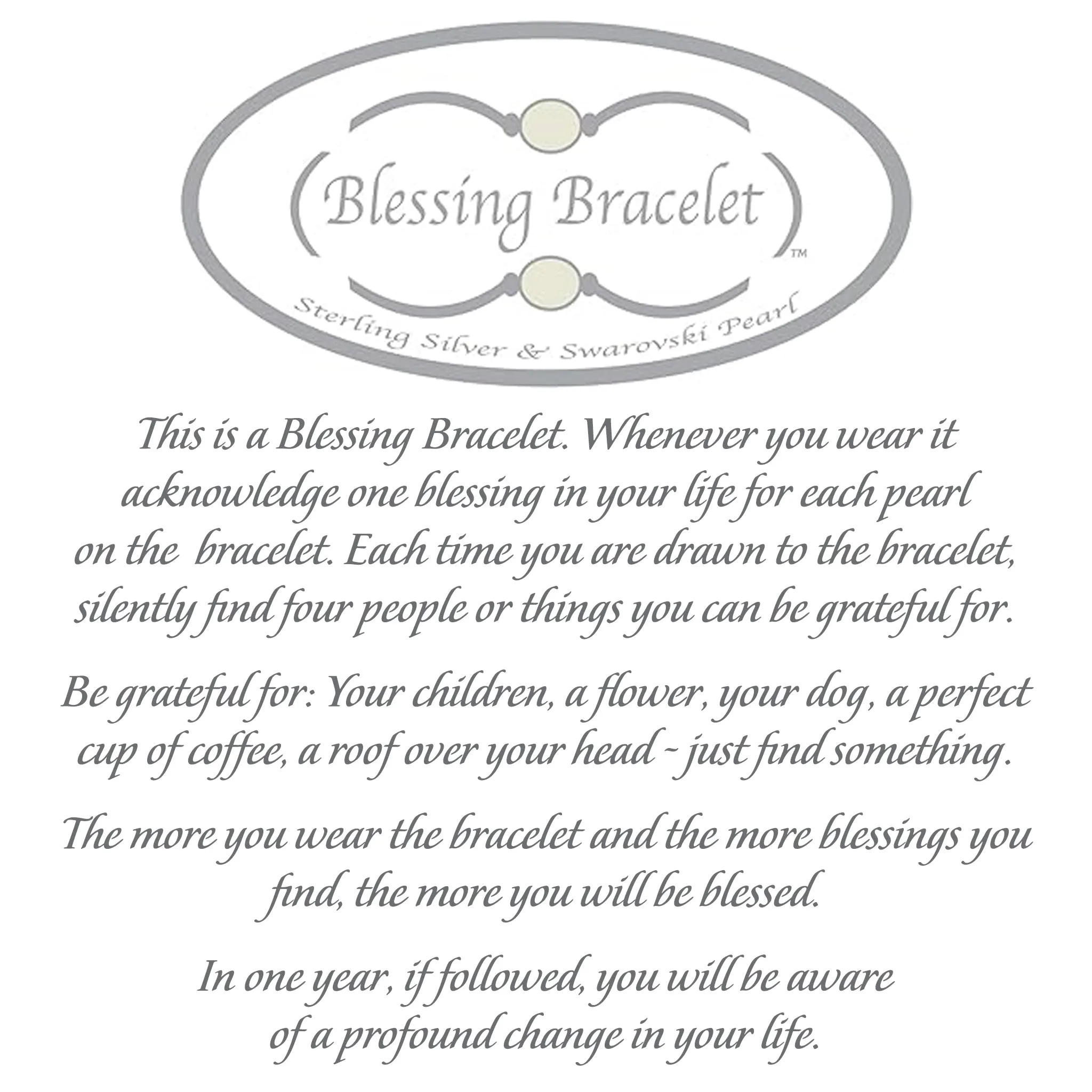 8mm Starlight Crystal Blessing Bracelet - Sterling Links
