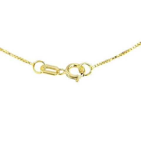 9.3 Carat 14K Solid Yellow Gold Necklace Natural Sapphire White Topaz