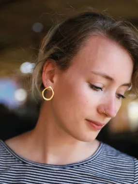 Abstract XL Studs - Brass