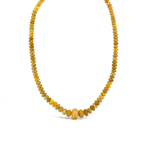 African Opal Bead Necklace