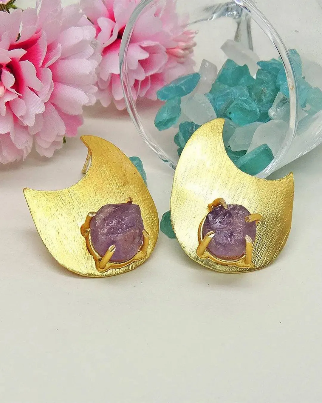Amethyst Shard Earrings