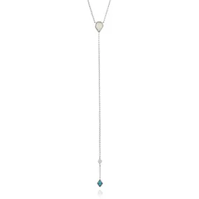 Ania Haie Sterling Silver Turquoise And Opal Colour Necklace