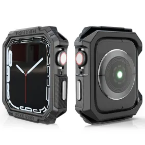 Apple Watch 40mm carbon fiber style cover - Black / Silver