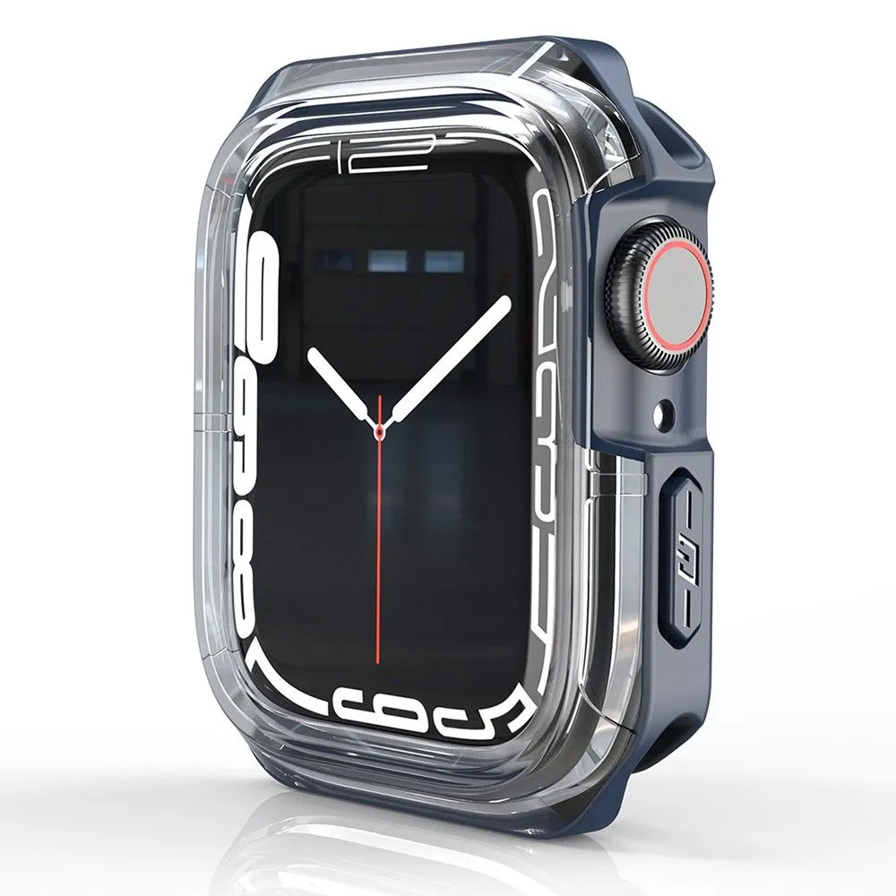 Apple Watch 40mm transparent dual color TPU cover - Transparent / Midnight Blue