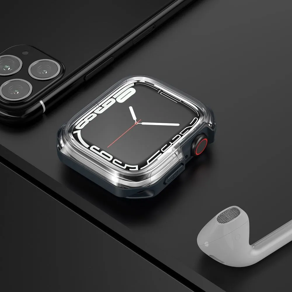 Apple Watch 40mm transparent dual color TPU cover - Transparent / Midnight Blue
