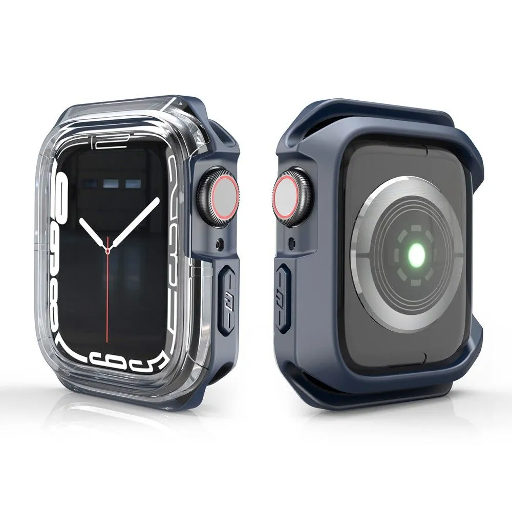 Apple Watch 40mm transparent dual color TPU cover - Transparent / Midnight Blue