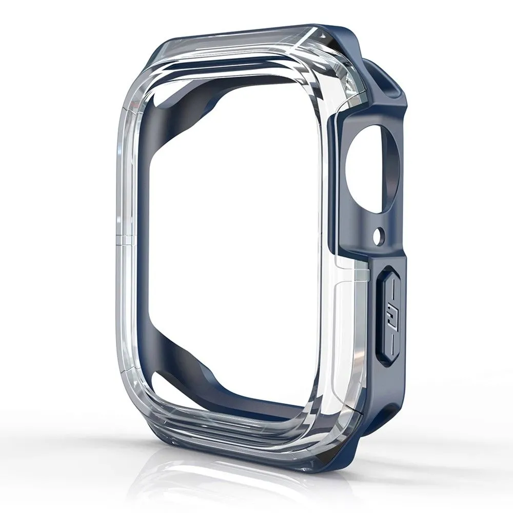 Apple Watch 40mm transparent dual color TPU cover - Transparent / Midnight Blue