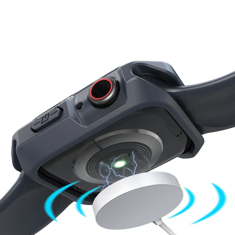 Apple Watch 40mm transparent dual color TPU cover - Transparent / Midnight Blue