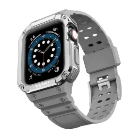 Apple Watch (41mm) unique TPU watch strap - Grey / Silver