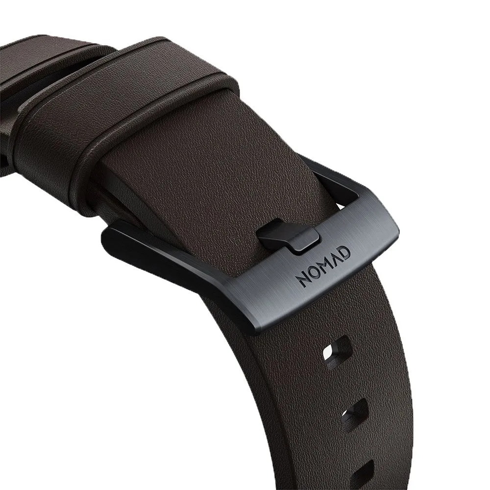 Apple Watch (42/44/SE/45/46/49mm) Nomad Active Band Pro Rem - Classic Brown / Black Hardware