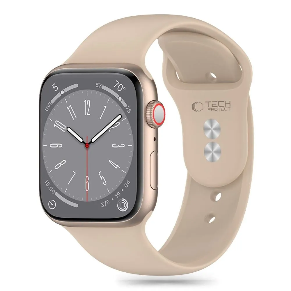 Apple Watch (42/44/SE/45/46/49mm) Tech-Protect Silikone Urrem - Walnut