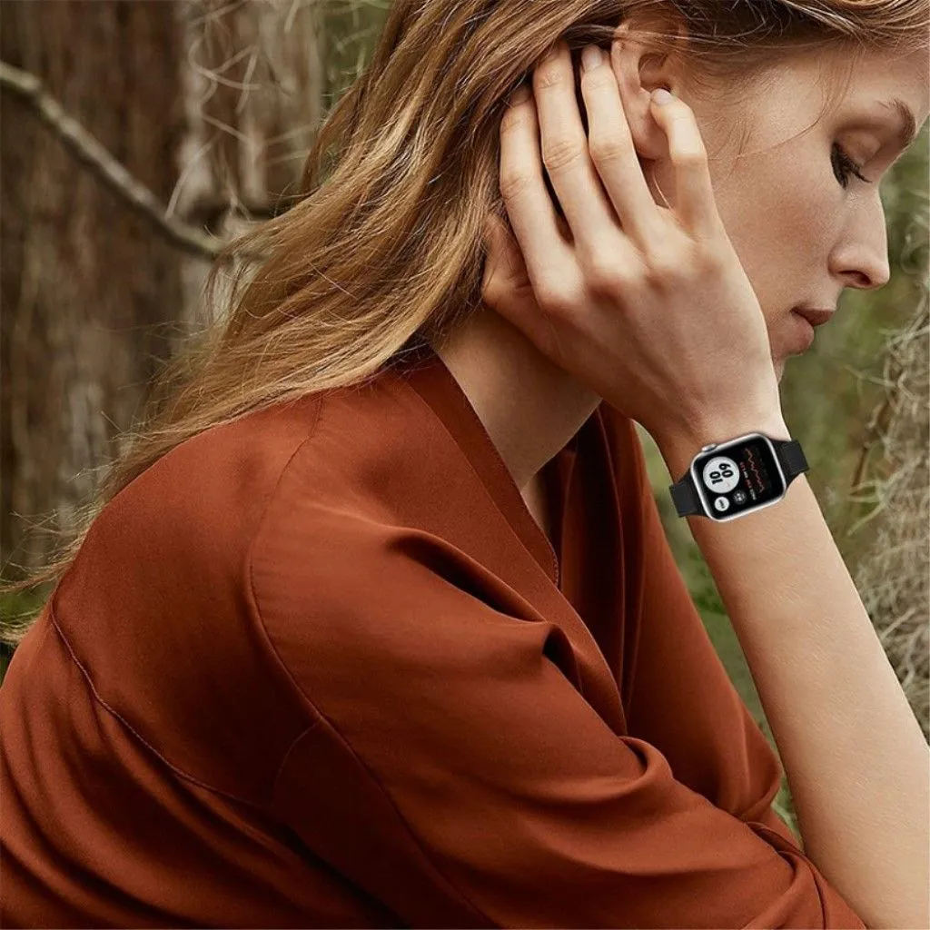 Apple Watch 42mm - 44mm nylon watch strap - Black
