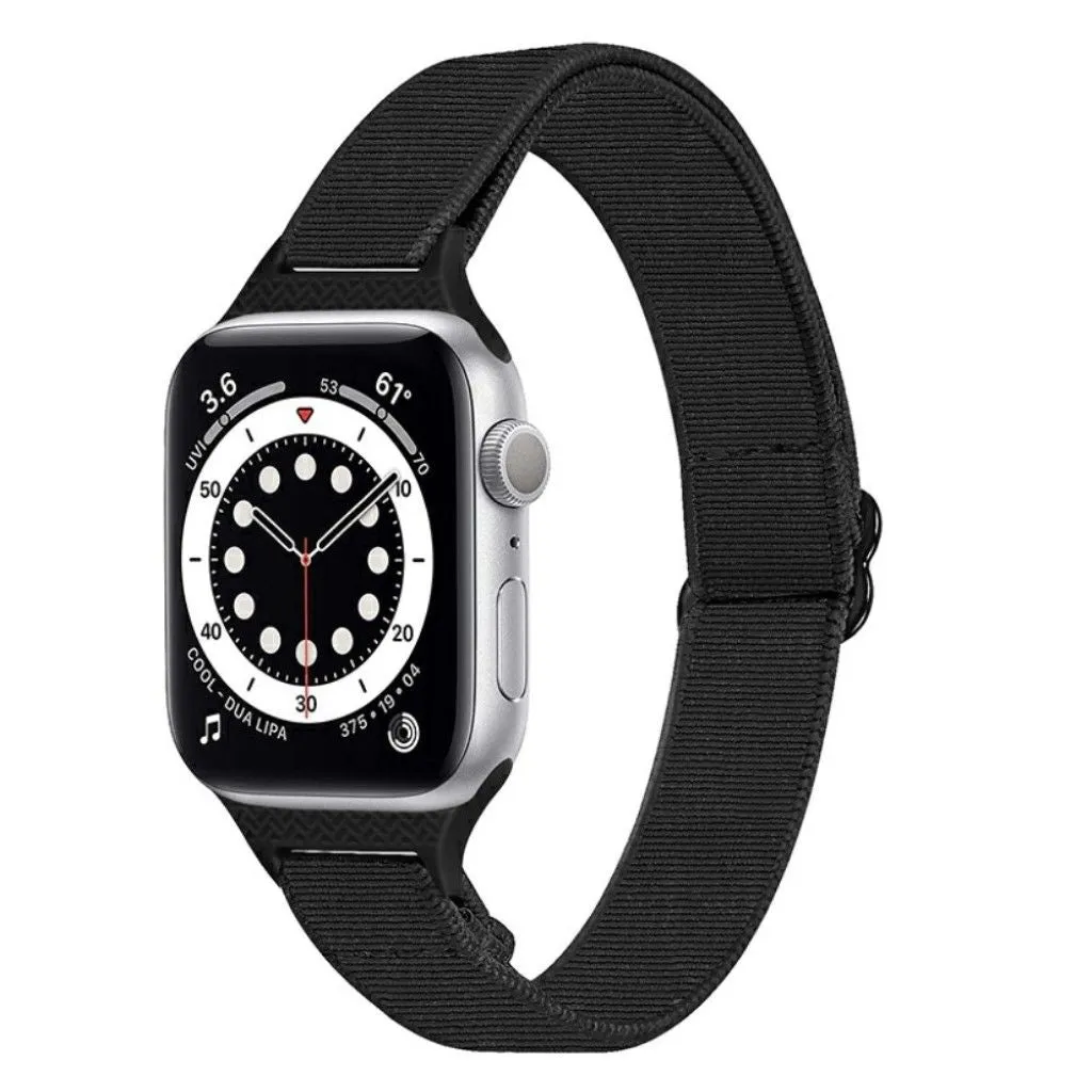 Apple Watch 42mm - 44mm nylon watch strap - Black