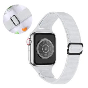 Apple Watch 42mm - 44mm nylon watch strap - White