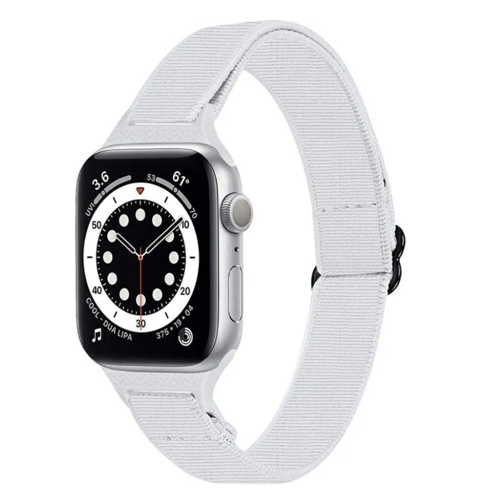 Apple Watch 42mm - 44mm nylon watch strap - White