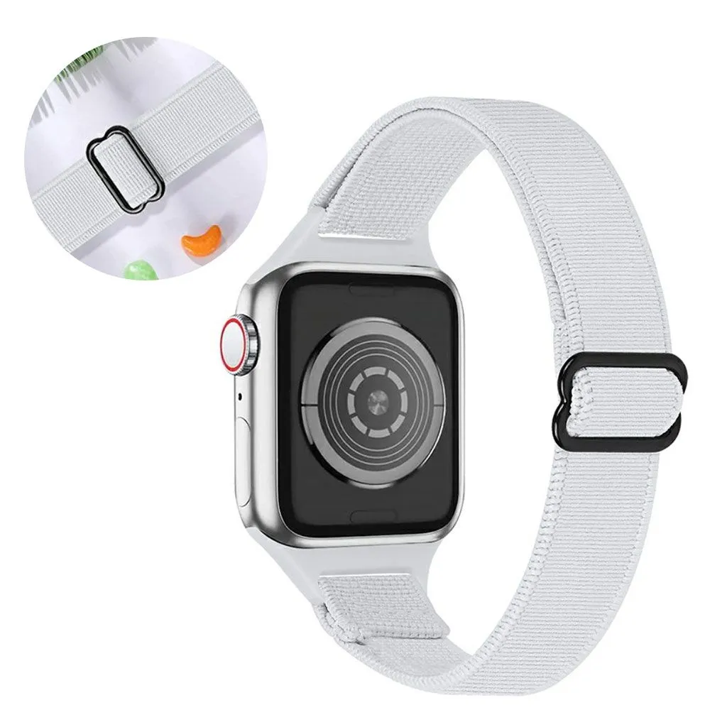 Apple Watch 42mm - 44mm nylon watch strap - White