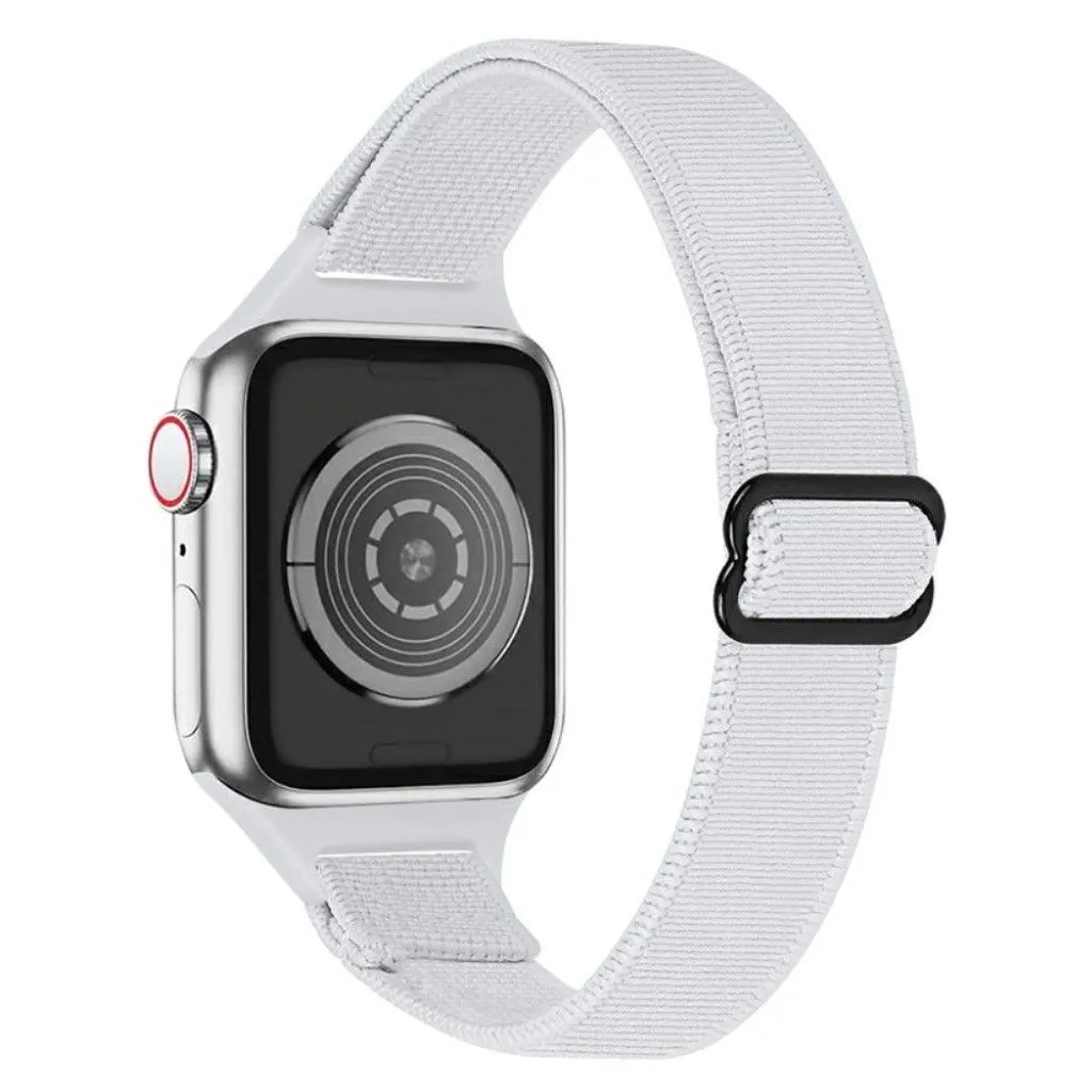 Apple Watch 42mm - 44mm nylon watch strap - White