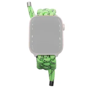 Apple Watch (45mm) braided nylon watch strap - Youth Green