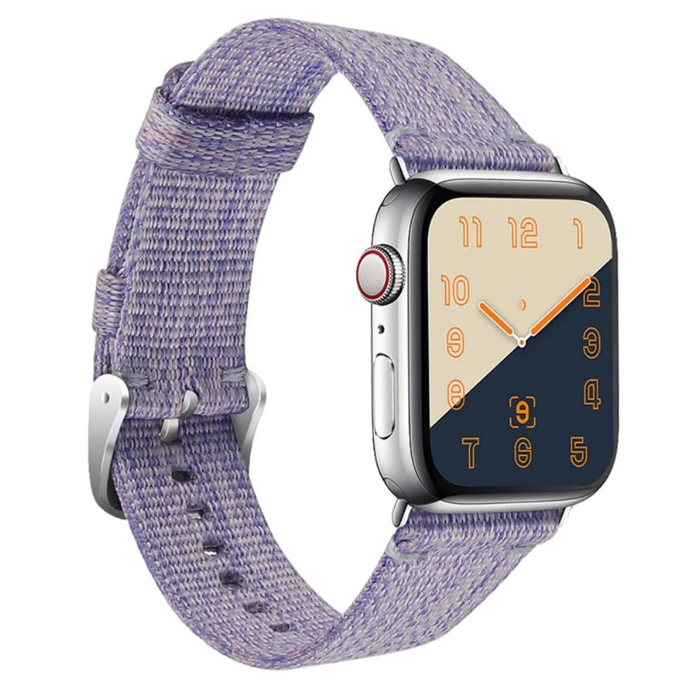 Apple Watch (45mm) simple nylon watch strap - Purple