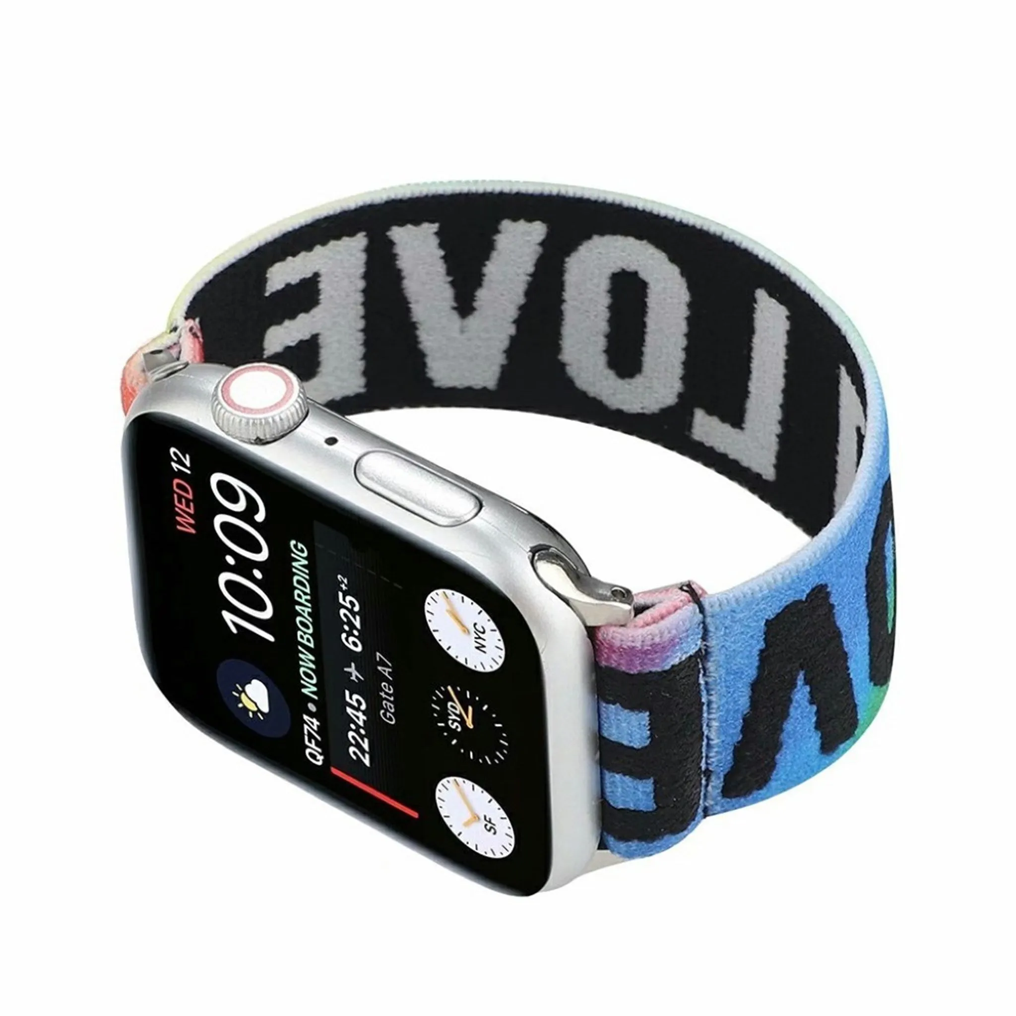 Apple Watch Series 6 / 5 40mm elastic watch band - Rainbow Love