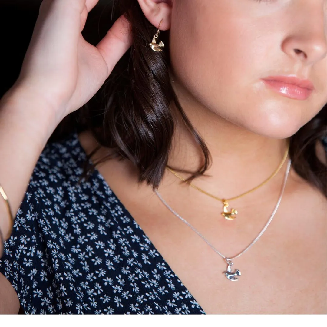 Bird Pendant | Silver