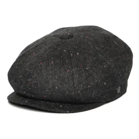 Blackheath Speckled Marl Newsboy Cap - Black-Multi