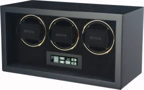 BSN Watch Winder Compact Triple 3.BG Black