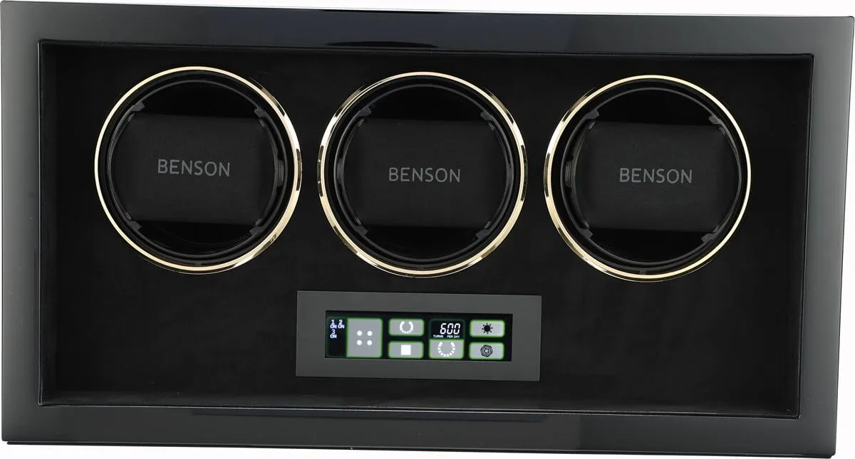 BSN Watch Winder Compact Triple 3.BG Black