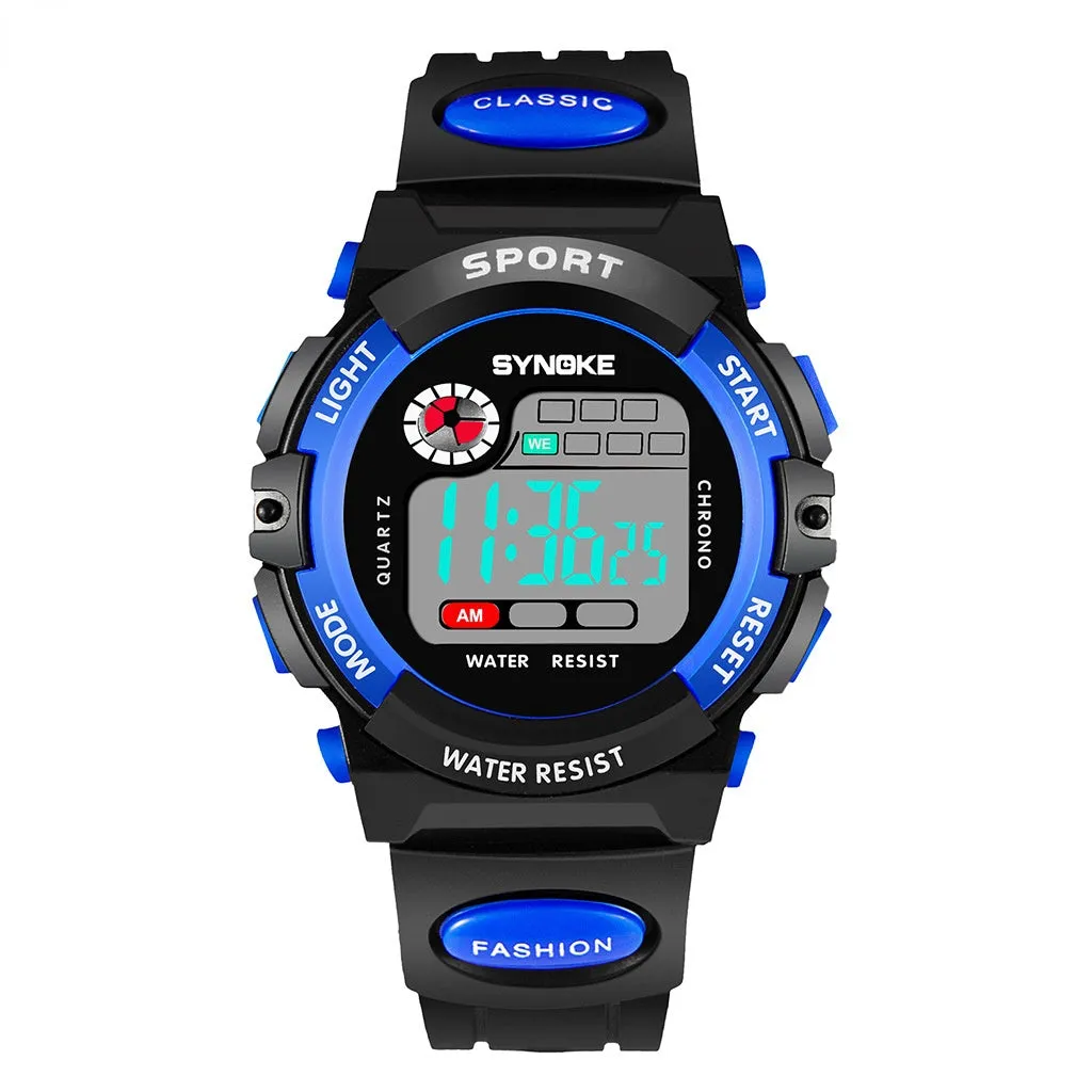 Children's Electronic Watch Sports Waterproof Boys and Girls Student Electronic Watch