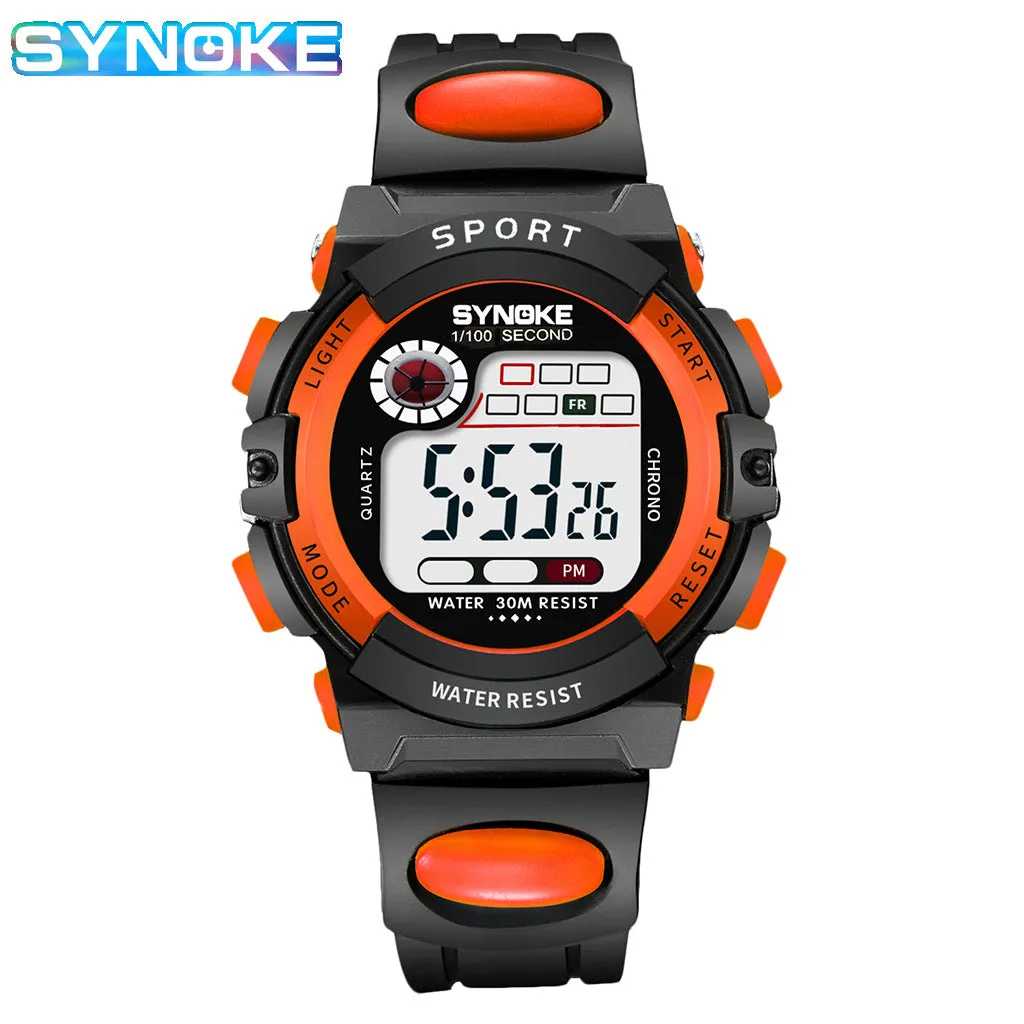 Children's Electronic Watch Sports Waterproof Boys and Girls Student Electronic Watch