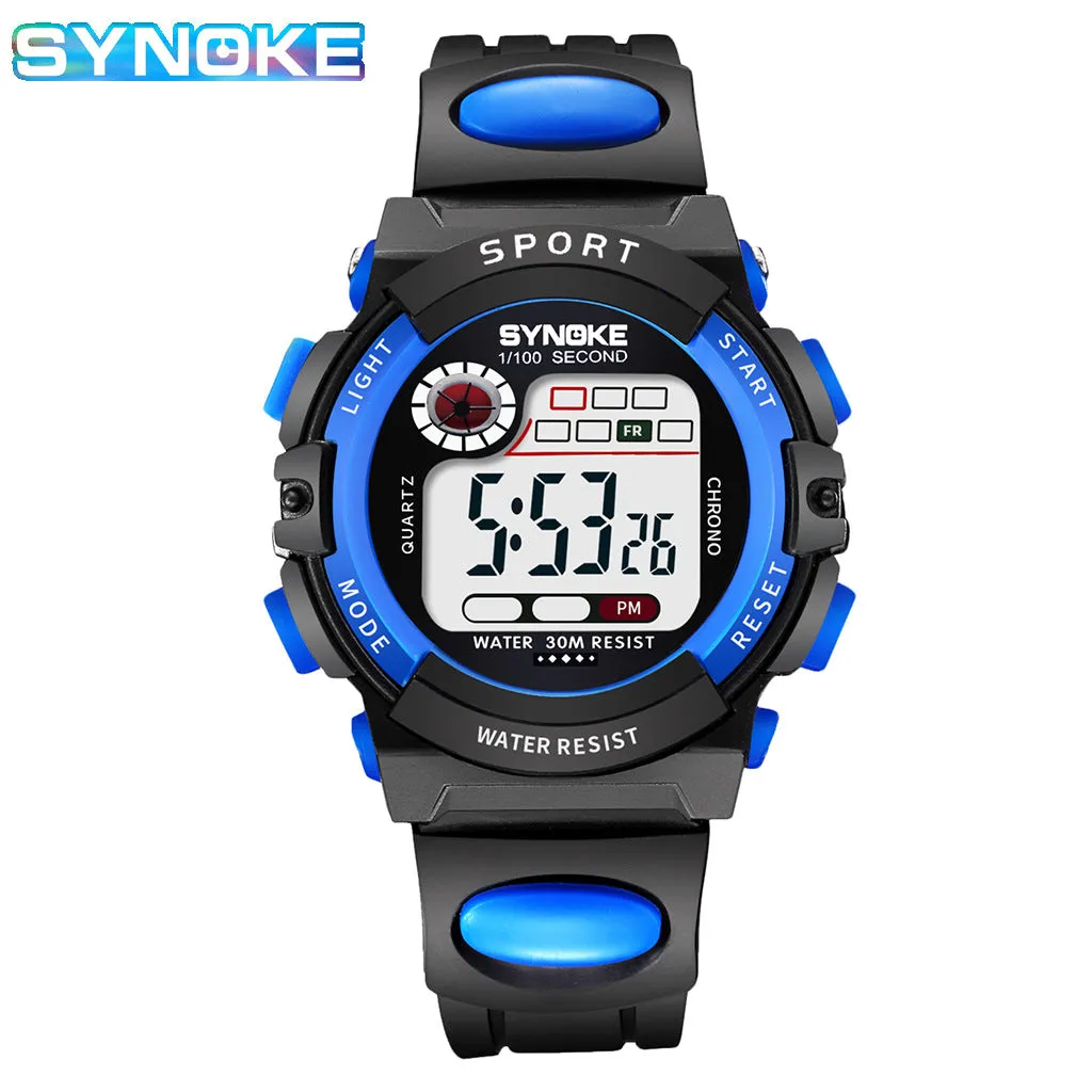 Children's Electronic Watch Sports Waterproof Boys and Girls Student Electronic Watch
