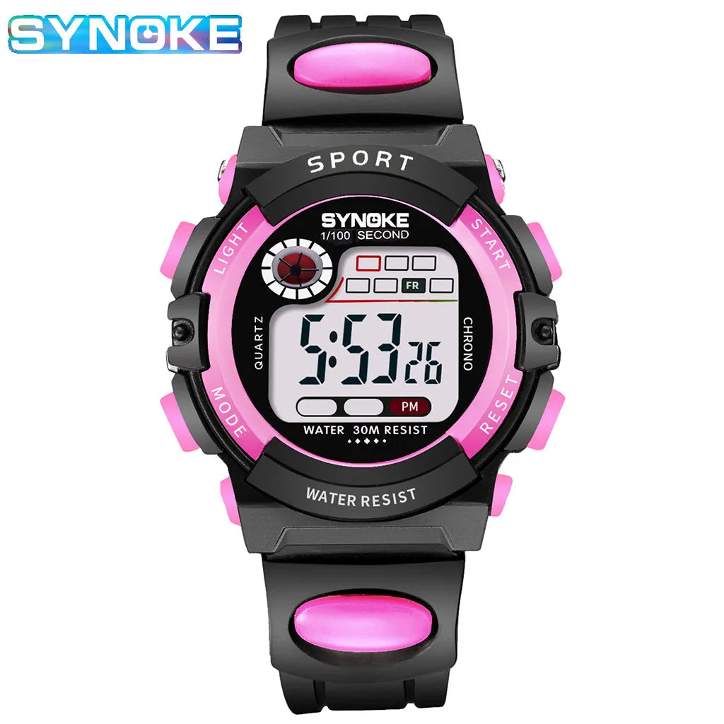 Children's Electronic Watch Sports Waterproof Boys and Girls Student Electronic Watch