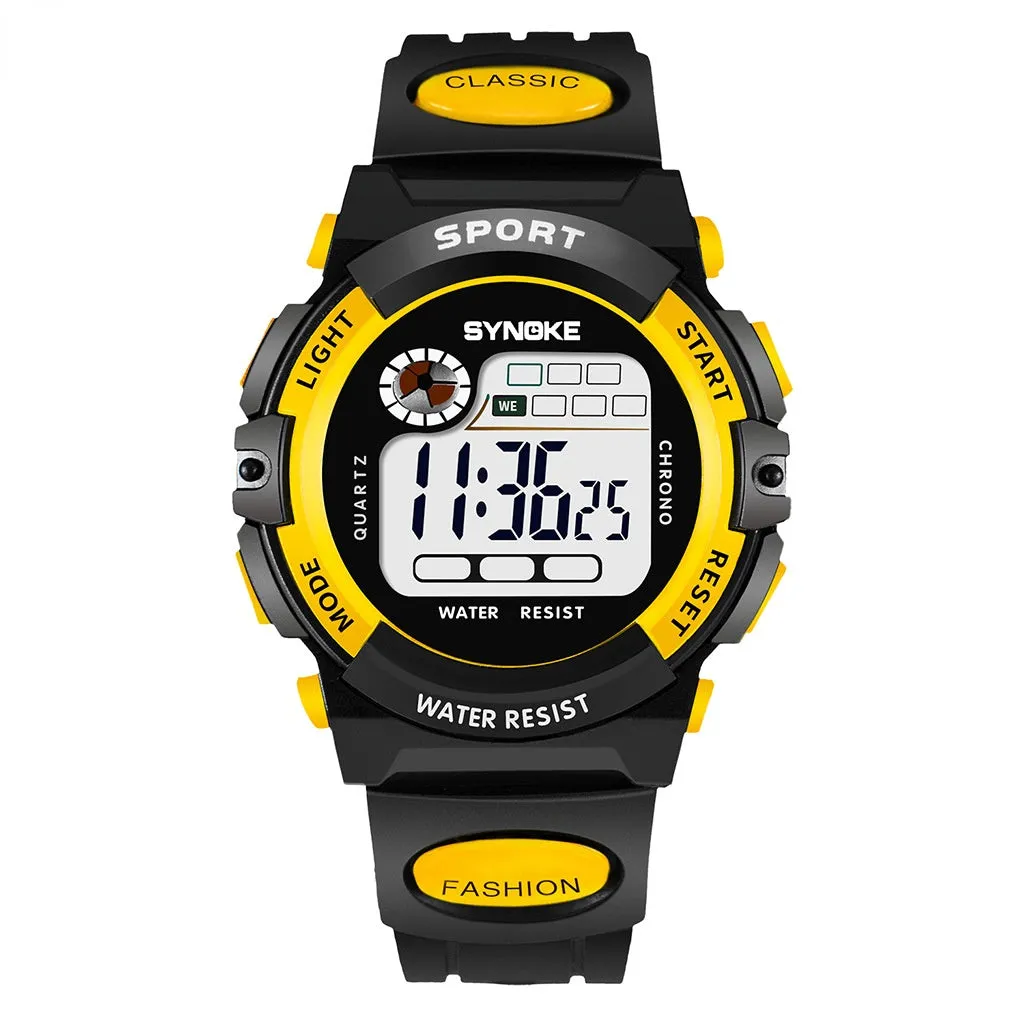 Children's Electronic Watch Sports Waterproof Boys and Girls Student Electronic Watch