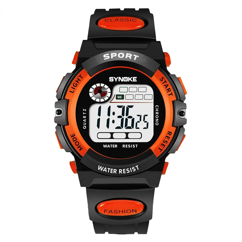 Children's Electronic Watch Sports Waterproof Boys and Girls Student Electronic Watch