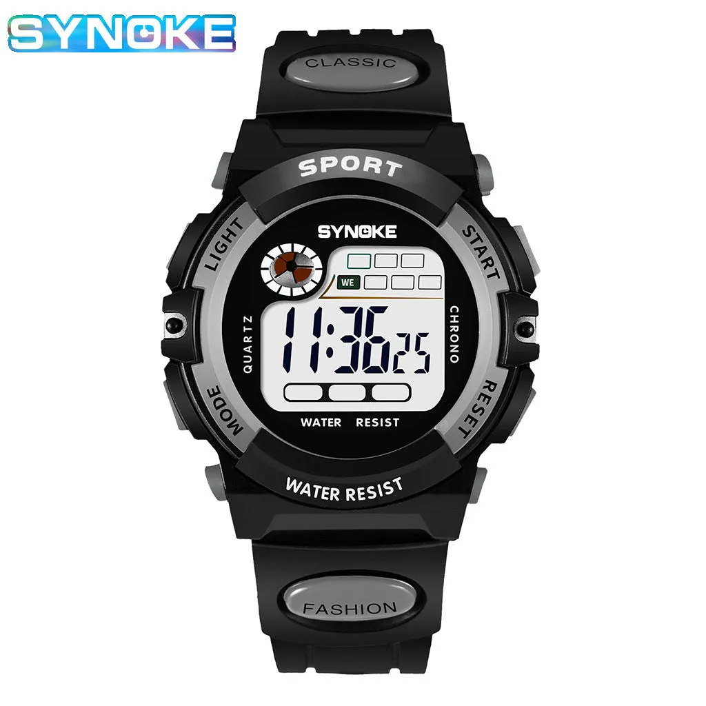 Children's Electronic Watch Sports Waterproof Boys and Girls Student Electronic Watch