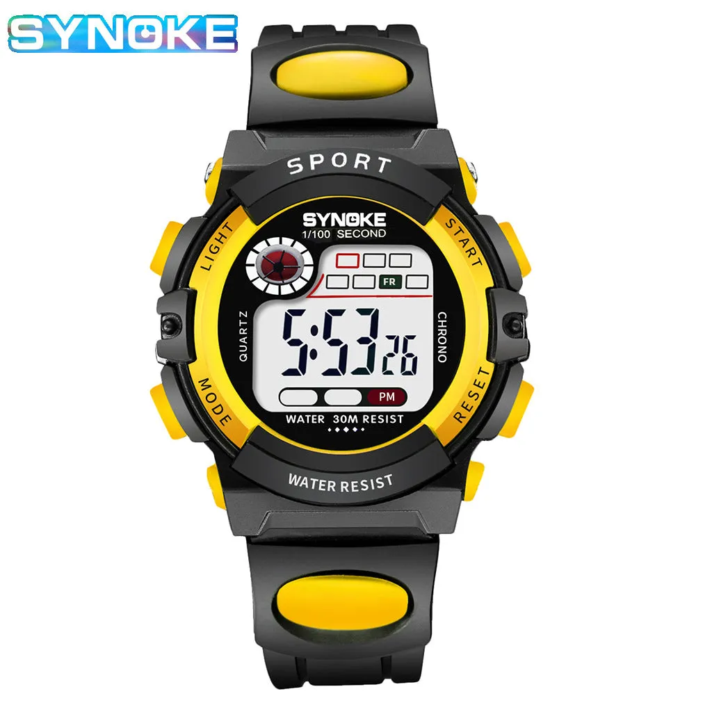 Children's Electronic Watch Sports Waterproof Boys and Girls Student Electronic Watch