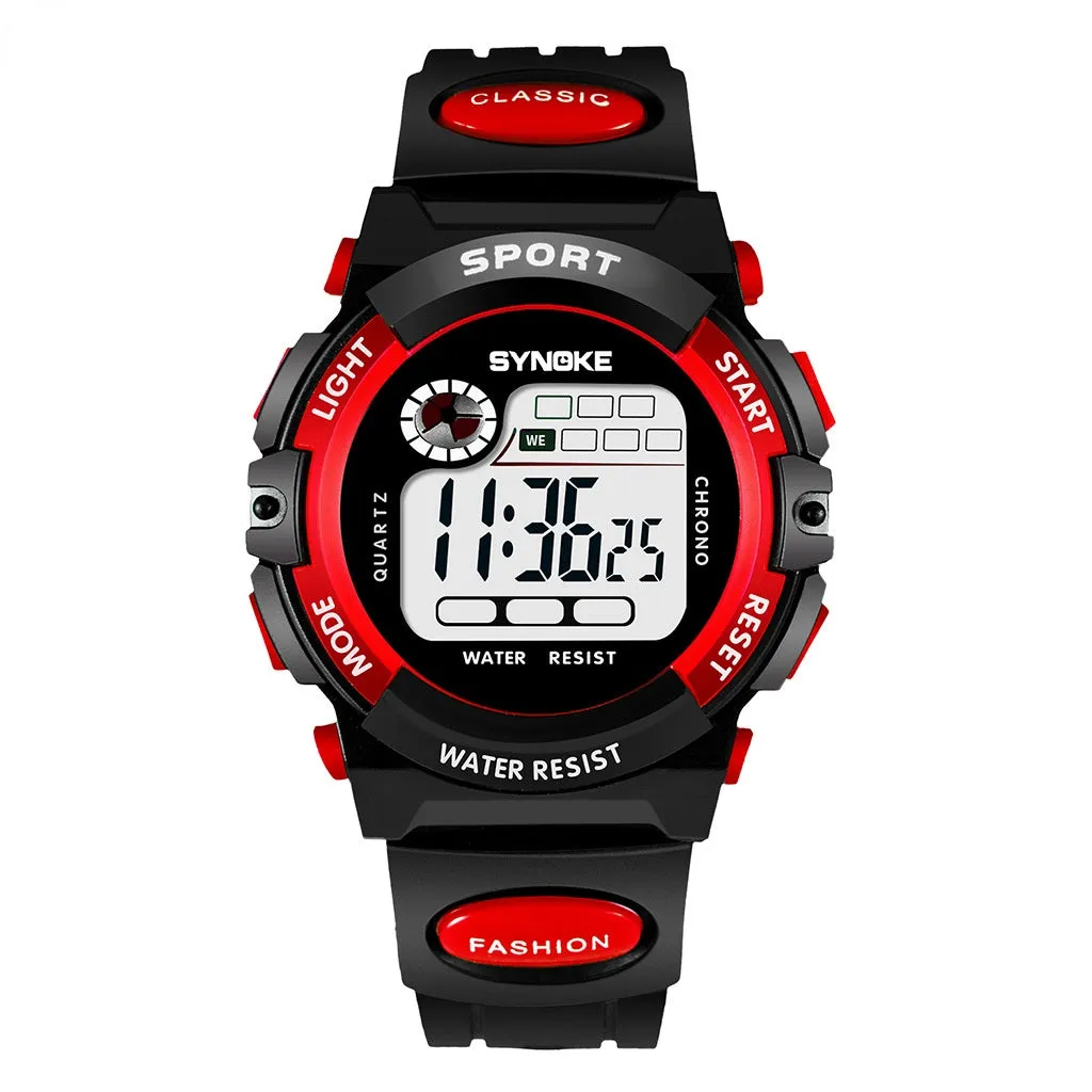 Children's Electronic Watch Sports Waterproof Boys and Girls Student Electronic Watch