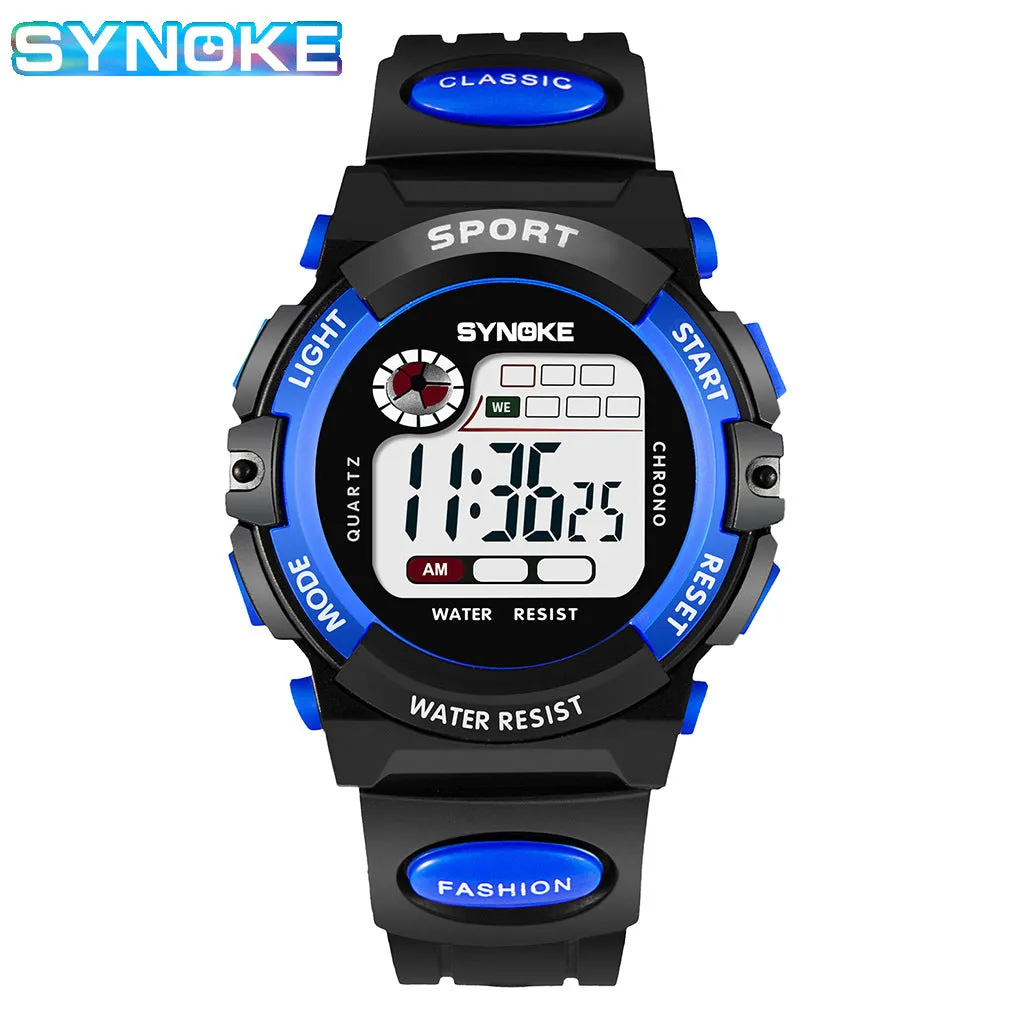 Children's Electronic Watch Sports Waterproof Boys and Girls Student Electronic Watch