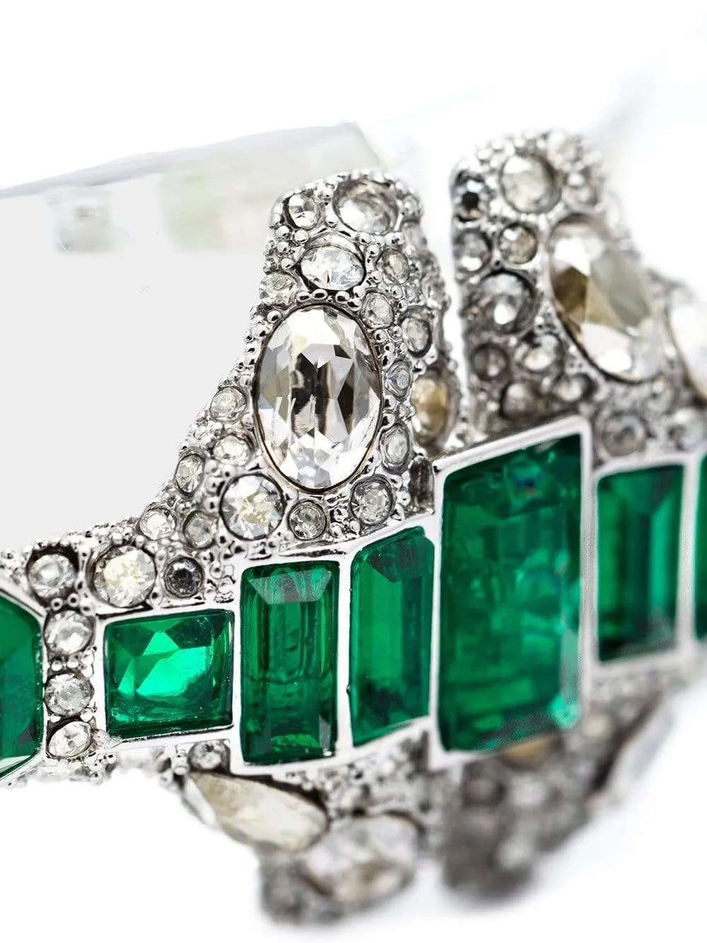 Crystal Deco Emerald Stacked Bracelet